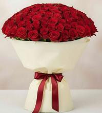 Букет 101 Красная роза Милано в Селенгинске