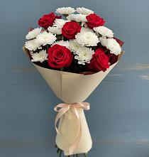Букет цветов из:  Розы и Хризантемы в Селенгинске
