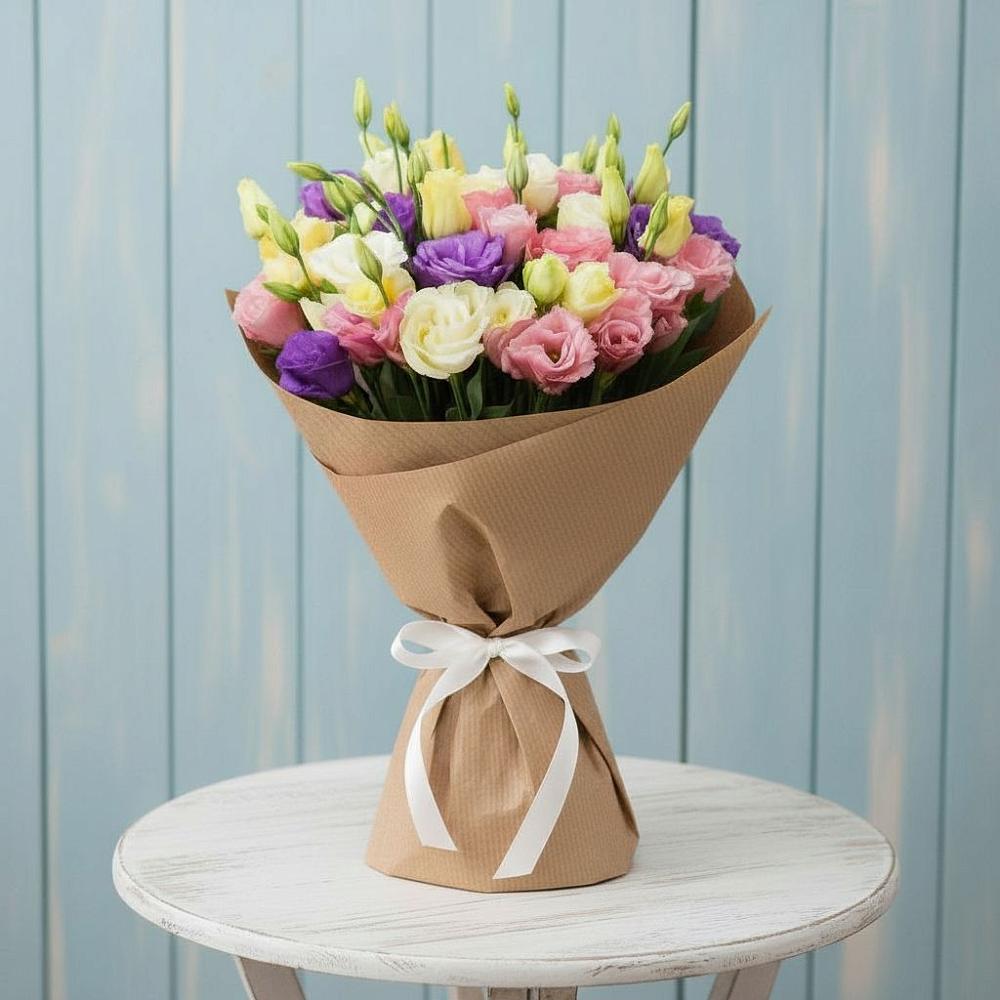 Букет цветов из: Лизиантусы в Селенгинске