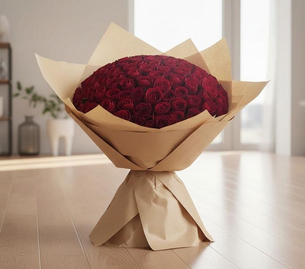 Букет 101 Красная роза в Селенгинске