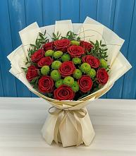 Букет цветов из:  Розы и Хризантемы в Селенгинске