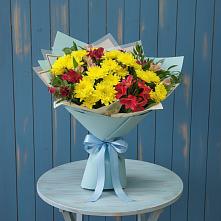 Букет цветов из:  Альстромерии и Хризантемы #REPLACE_PRED# Селенгинске