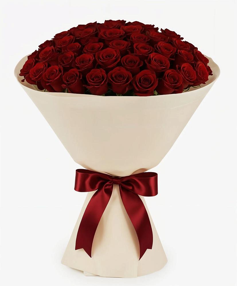 Букет 101 Бордовая роза Блэк Бакарра в Селенгинске